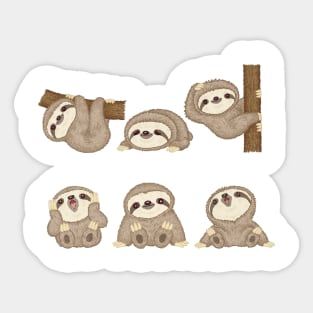 Sloth of various poses-T Sticker